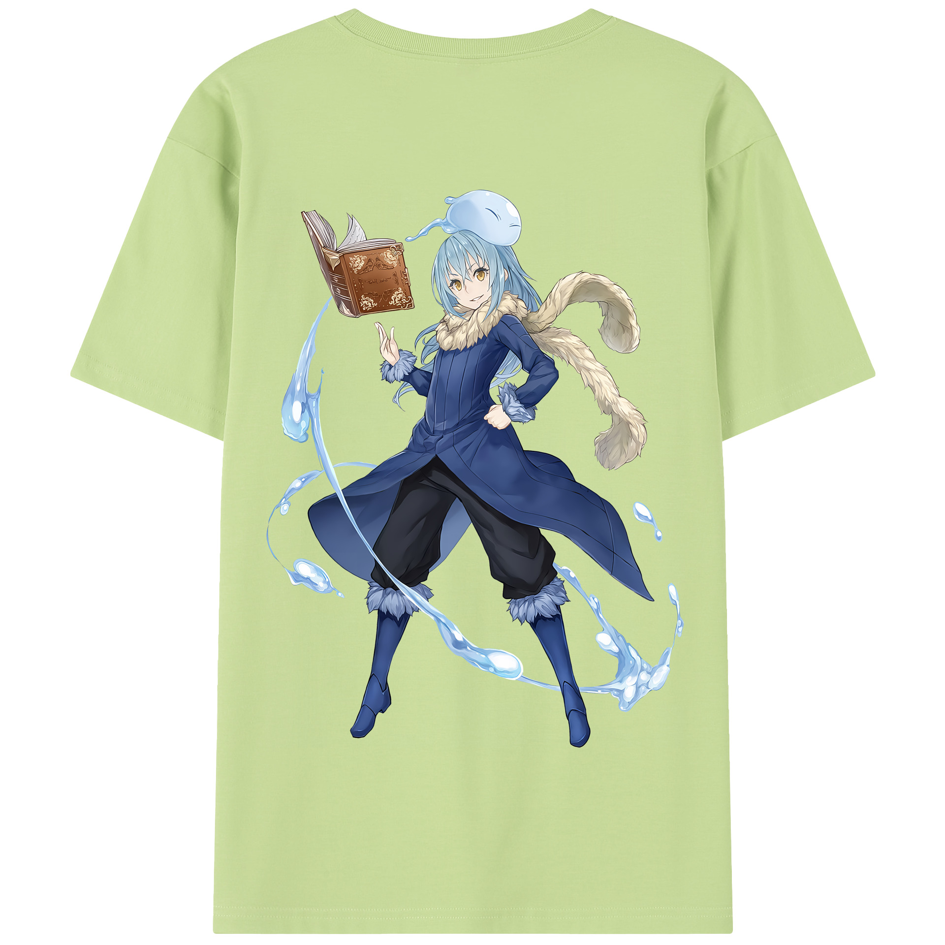 （画像用） 転スラ Regarding Reincarnated to Slime 綿100％半袖Tシャツ（背面プリント）